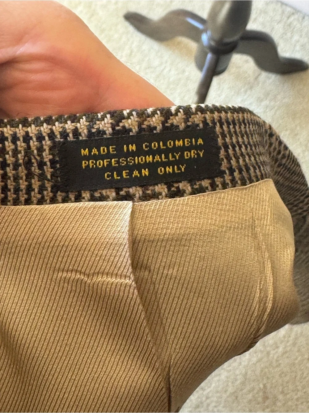 Oscar de la Renta Houndstooth Sport Coat Vintage